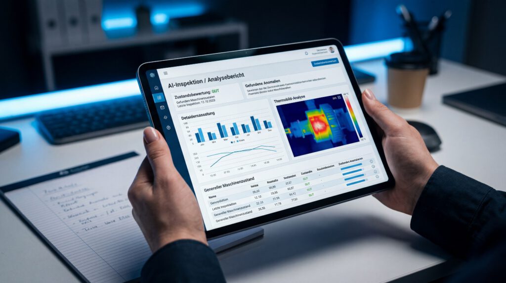 KI-Beratung für Handwerk mit Tablet