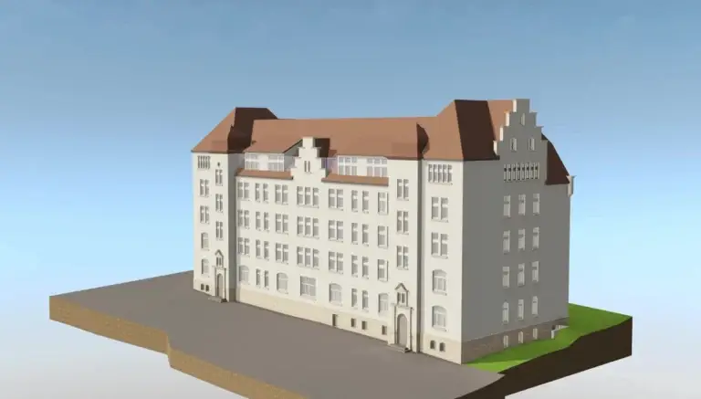 BIM-Bestandsmodell eines Kasernengebäudes
