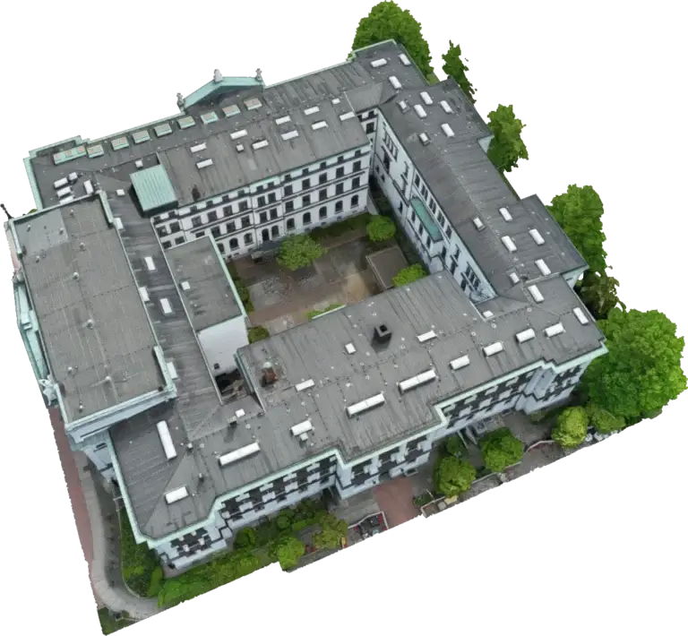 3D-Modell des Rathauses Altona